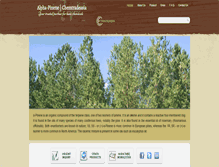 Tablet Screenshot of alpha-pinene.com